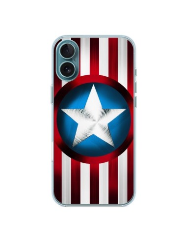 Coque iPhone 16 Plus Captain America Great Defender - Eleaxart