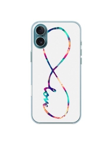 Coque iPhone 16 Plus Love Forever Infini Couleur - Eleaxart