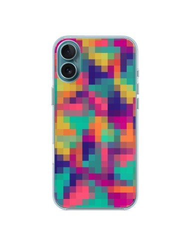 Coque iPhone 16 Plus Exotic Mosaic Pixels Azteque - Eleaxart