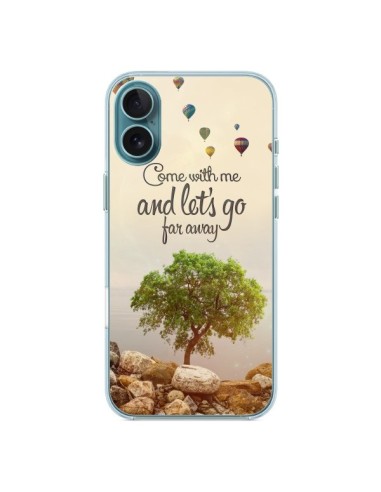 Coque iPhone 16 Plus Let's Go Far Away Ballons - Eleaxart