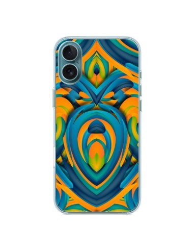 Coque iPhone 16 Plus Cross Heart Azteque Coeur - Eleaxart