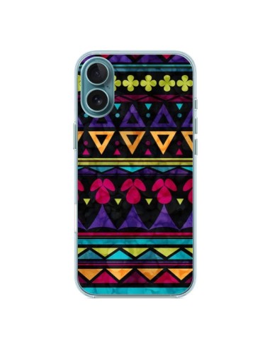 Coque iPhone 16 Plus Triangles Pattern Azteque - Eleaxart