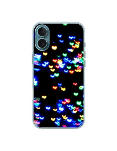 Coque iPhone 16 Plus Heart Coeurs Muticolores - Léa Clément