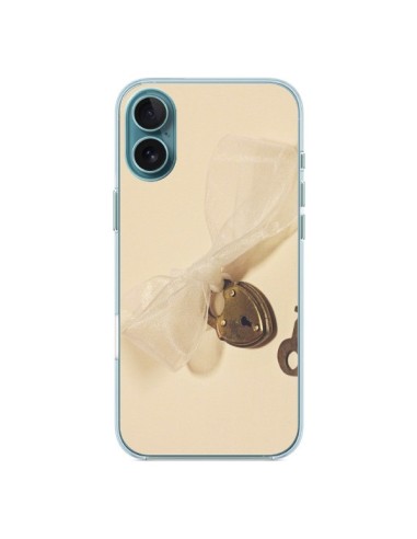 Coque iPhone 16 Plus Key to my heart Clef Amour - Irene Sneddon