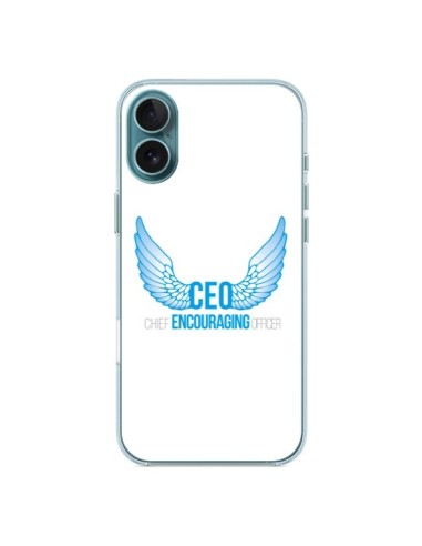 Coque iPhone 16 Plus CEO Chief Encouraging Officer Bleu - Shop Gasoline