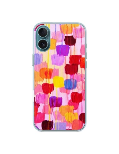 Coque iPhone 16 Plus Pois Roses Dottie - Ebi Emporium