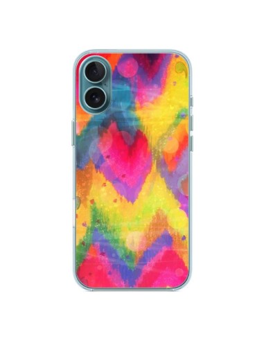 Coque iPhone 16 Plus Coeur Tribal - Ebi Emporium