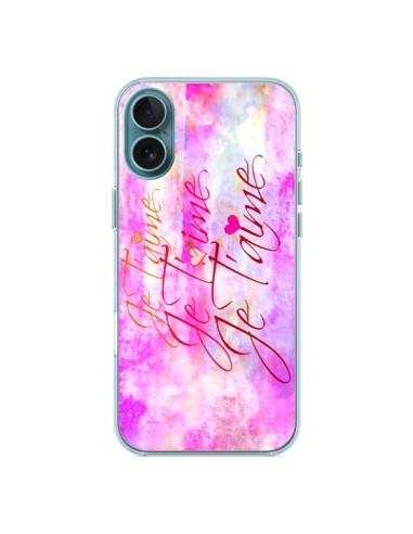 Coque iPhone 16 Plus Je t'aime I Love You - Ebi Emporium