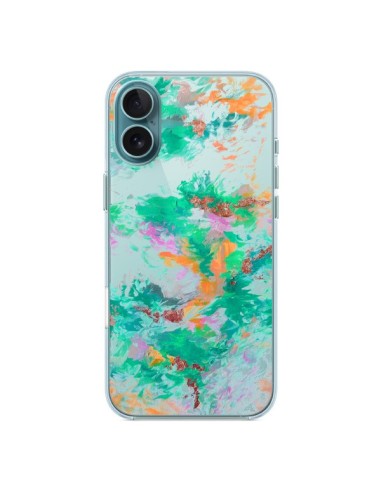 Coque iPhone 16 Plus Mermaid Sirene Fleur Flower Transparente - Ebi Emporium