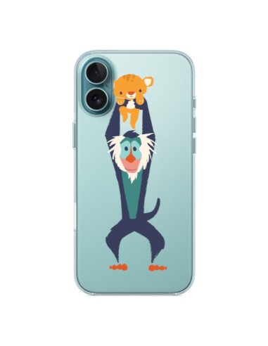 Coque iPhone 16 Plus Futur Roi Lion King Rafiki Transparente - Jay Fleck