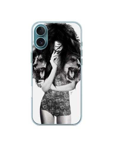 Coque iPhone 16 Plus Femme Lion - Jenny Liz Rome