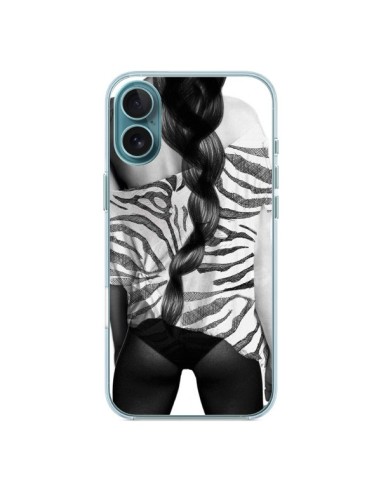 Coque iPhone 16 Plus Femme Zebre - Jenny Liz Rome