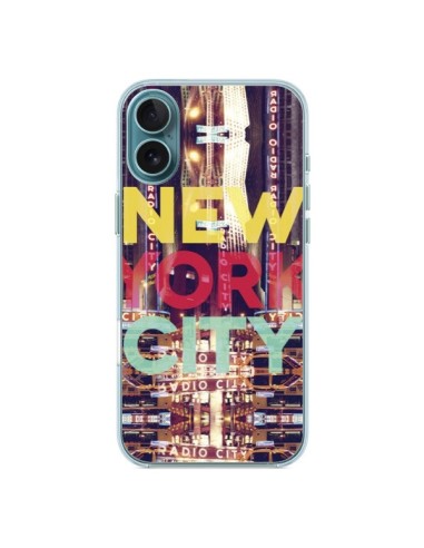 Coque iPhone 16 Plus New York City Buildings - Javier Martinez