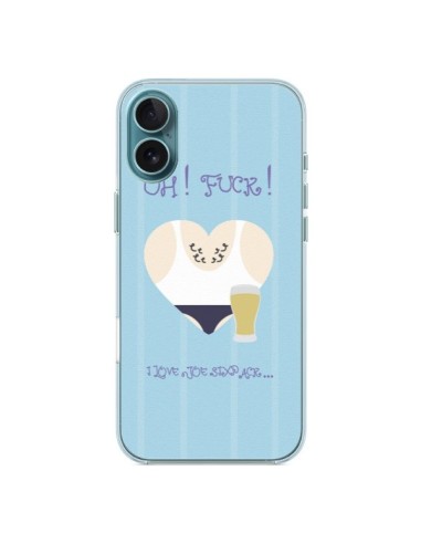 Coque iPhone 16 Plus Homme Man Fuck Love Coeur Amour - Julien Martinez