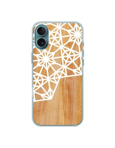 Coque iPhone 16 Plus Frozen Stars Etoile Bois Azteque Aztec Tribal - Jenny Mhairi