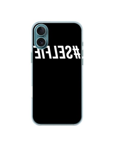 Coque iPhone 16 Plus Hashtag Selfie Blanc Inversé - Jonathan Perez