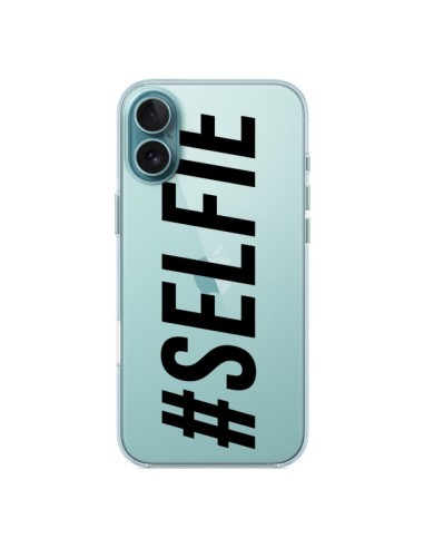 Coque iPhone 16 Plus Hashtag Selfie Transparente - Jonathan Perez