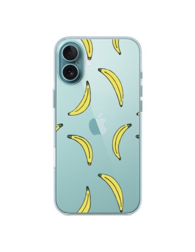 Coque iPhone 16 Plus Bananes Bananas Fruit Transparente - Dricia Do