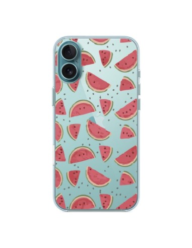 Coque iPhone 16 Plus Pasteques Watermelon Fruit Transparente - Dricia Do