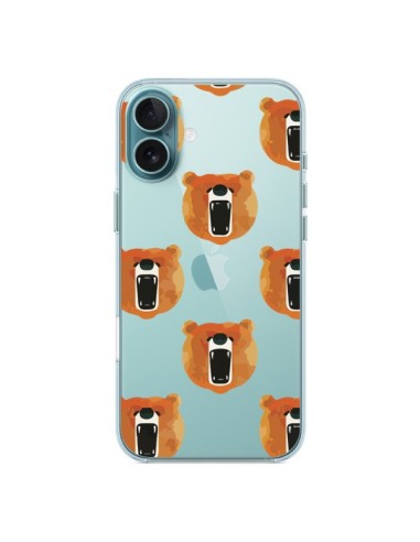 Cover iPhone 16 Plus Orso Trasparente - Dricia Do