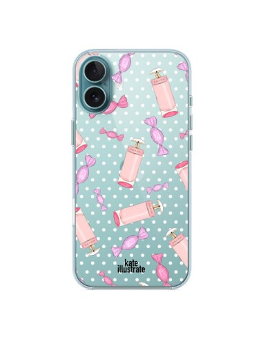 Coque iPhone 16 Plus Candy Bonbons Transparente - kateillustrate