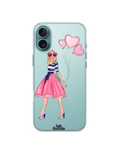 Coque iPhone 16 Plus Legally Blonde Love Transparente - kateillustrate