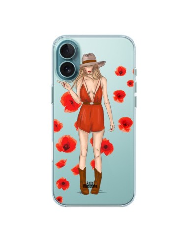 Coque iPhone 16 Plus Young Wild and Free Coachella Transparente - kateillustrate