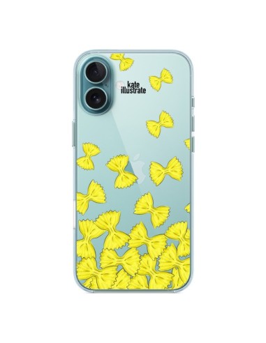 Coque iPhone 16 Plus Italian Pasta Pates Italiennes Transparente - kateillustrate