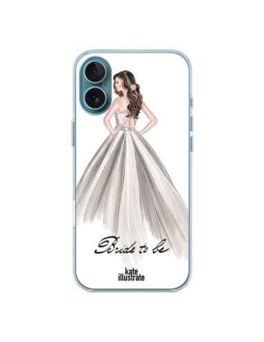 Coque iPhone 16 Plus Bride To Be Mariée Mariage - kateillustrate