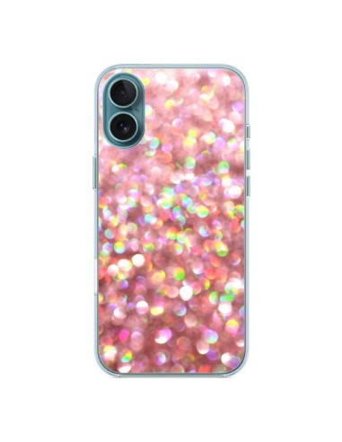 Coque iPhone 16 Plus Paillettes Pinkalicious - Lisa Argyropoulos