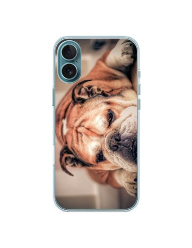 Coque iPhone 16 Plus Chien Bulldog Dog - Laetitia