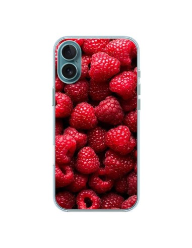 Coque iPhone 16 Plus Framboise Raspberry Fruit - Laetitia