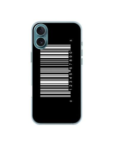 iPhone 16 Plus Case Barcode White - Laetitia