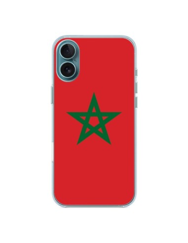 Coque iPhone 16 Plus Drapeau Maroc Marocain - Laetitia