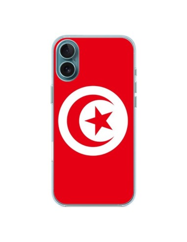 Coque iPhone 16 Plus Drapeau Tunisie Tunisien - Laetitia