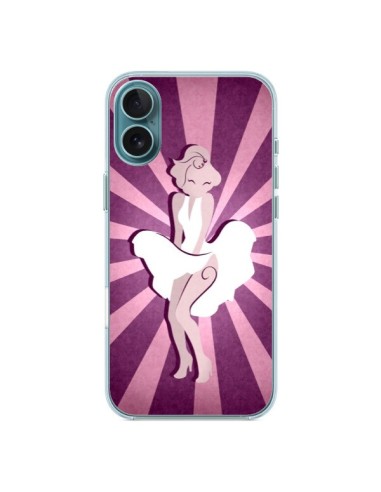 Coque iPhone 16 Plus Marilyn Monroe Design - LouJah