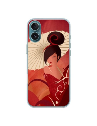 Coque iPhone 16 Plus Sakura Asian Geisha - LouJah