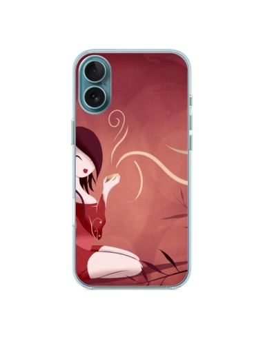 Coque iPhone 16 Plus Femme Thé Tea Time - LouJah