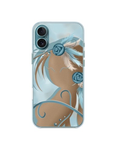 Coque iPhone 16 Plus Femme Plume Zoey Woman Feather - LouJah