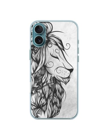 Coque iPhone 16 Plus Poetic Lion Noir Blanc - LouJah