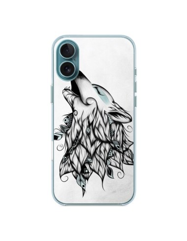 Coque iPhone 16 Plus The Wolf Loup Noir - LouJah