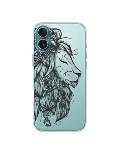 Coque iPhone 16 Plus Lion Poétique Transparente - LouJah