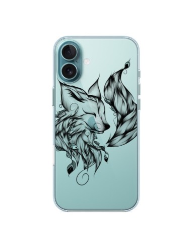 Coque iPhone 16 Plus Renard Transparente - LouJah