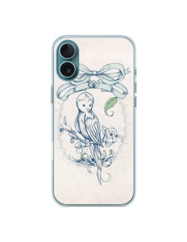 Coque iPhone 16 Plus Bird Oiseau Mignon Vintage - Lassana