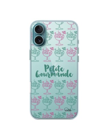 Coque iPhone 16 Plus Petite Gourmande Glaces Ete Transparente - Lolo Santo