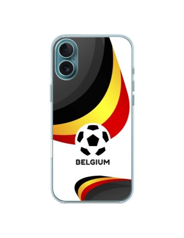 Coque iPhone 16 Plus Equipe Belgique Football - Madotta