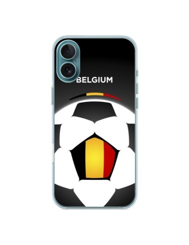 Coque iPhone 16 Plus Belgique Ballon Football - Madotta