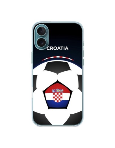 Coque iPhone 16 Plus Croatie Ballon Football - Madotta