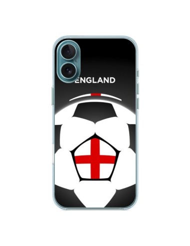 Coque iPhone 16 Plus Angleterre Ballon Football - Madotta