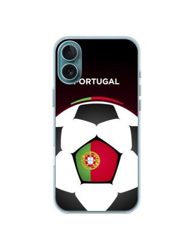 Coque iPhone 16 Plus Portugal Ballon Football - Madotta